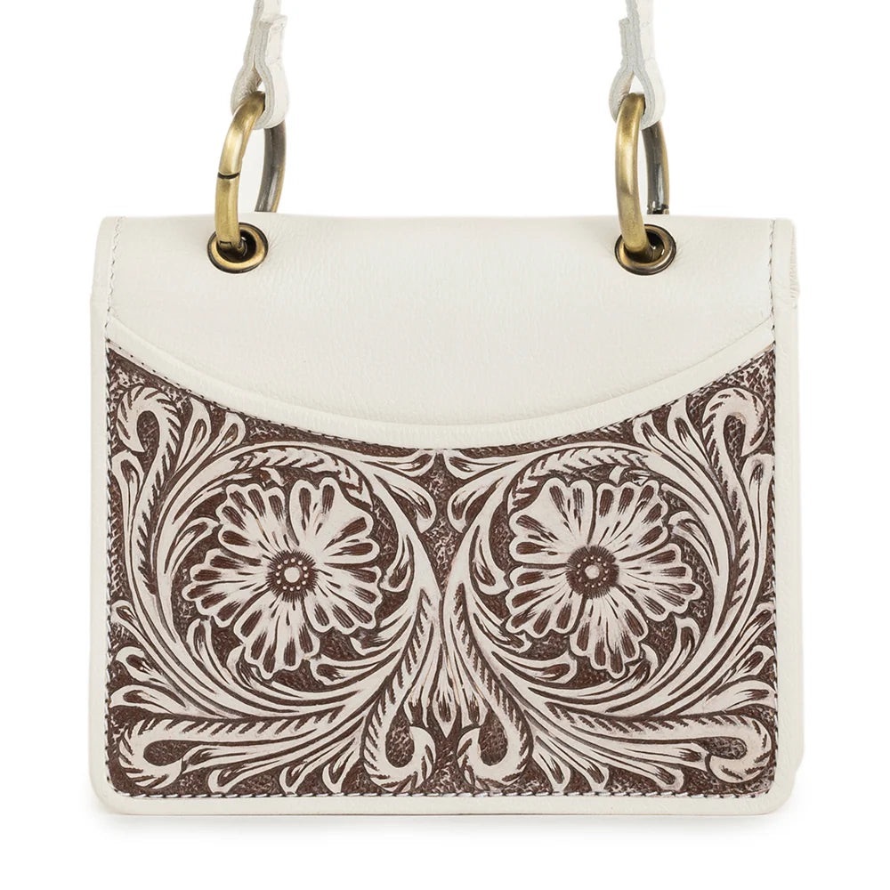 Myra Bag Winslow Creek Hand Tooled Crossbody Bag